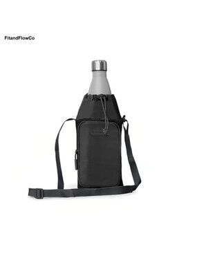 Insulated Water Bottle Tote Crossbody Bag Lightweight Polyester